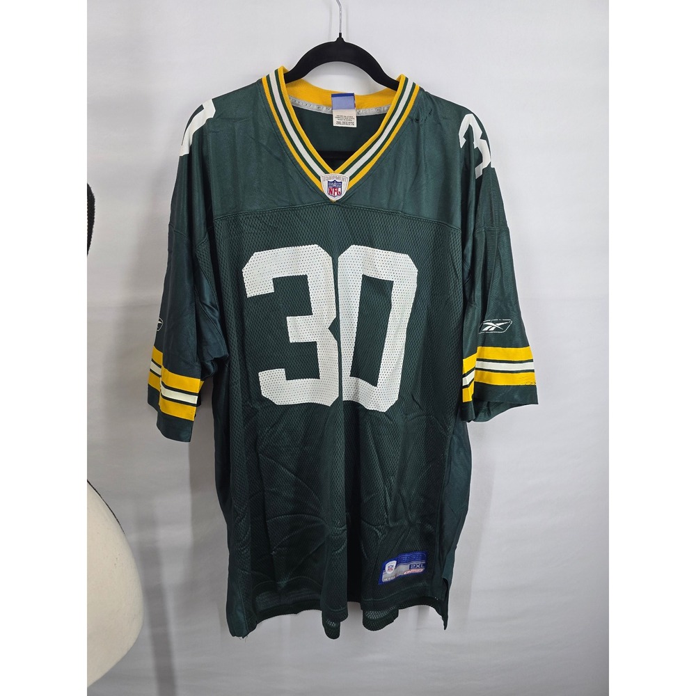 Vintage Reebok NFL Green Bay Packers Ahman Green 30 Jersey Mens 2XL Green